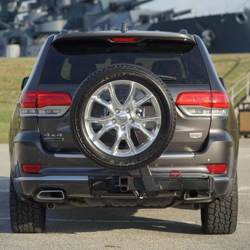 Spare tire frame, off-road vehicle SUV spare tire bracket, universal trailer bar square port