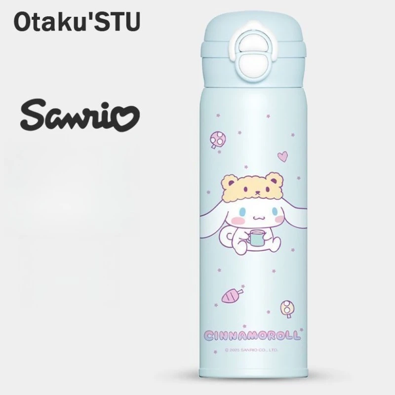 

Anime Cartoon Kawaii Sanrio Cinnamoroll Hello Kitty Thermos Cup Good Looks New Style Send To Bestie Birthday Children's Day Gift