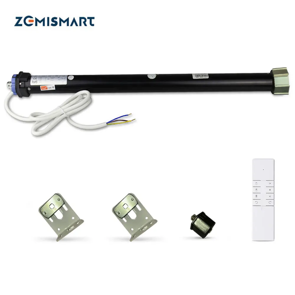 Zemismart Tuya Zigbee Roller Shade Motor for 40mm Octagon Tube Motorized Shutter Engine Alexa Google Home Voice Control