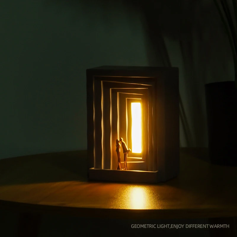 الشمال LED مصباح مكتبي ، الإبداعية السرير الديكور ، USB ضوء الليل ، غرفة نوم ، غرفة المعيشة ، الغلاف الجوي