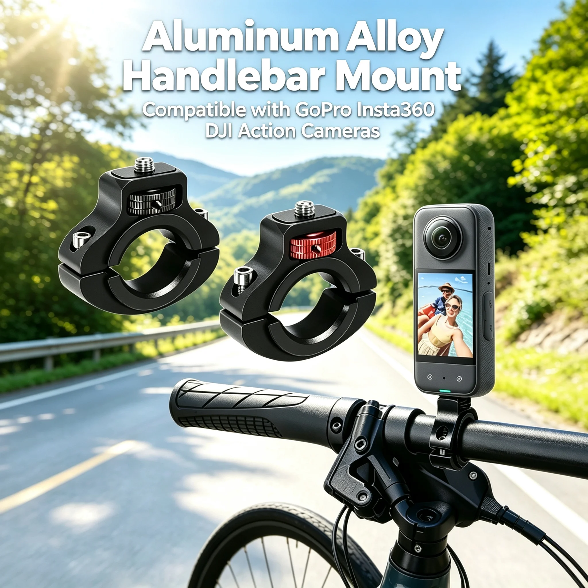 Aluminum Alloy Bike Handlebar Mount for GoPro