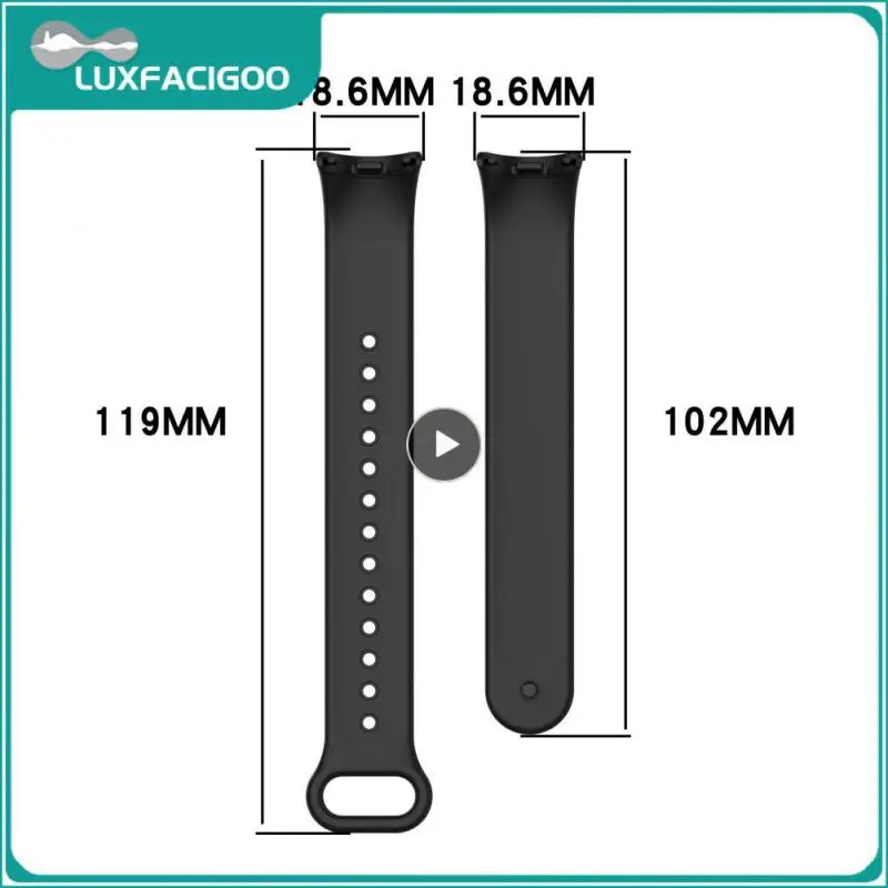 สายนาฬิกาอัจฉริยะ น้ําหนักเบาและระบายอากาศได้ สายรัดที่สะดวกสบายและอ่อนนุ่ม เปลือกเรียบ รหัสเฉลี่ย สร้อยข้อมือ สายรัดข้อมือทดแทน