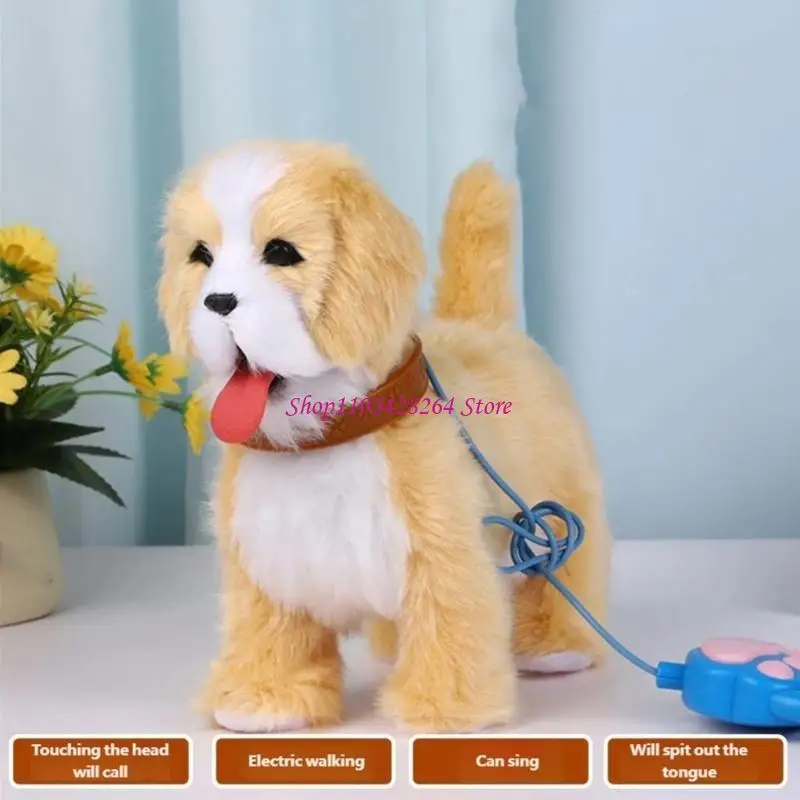 

Comfortable Electric Toy Dog Featuring Talking And Tongue Out For Toddlers Safe Use