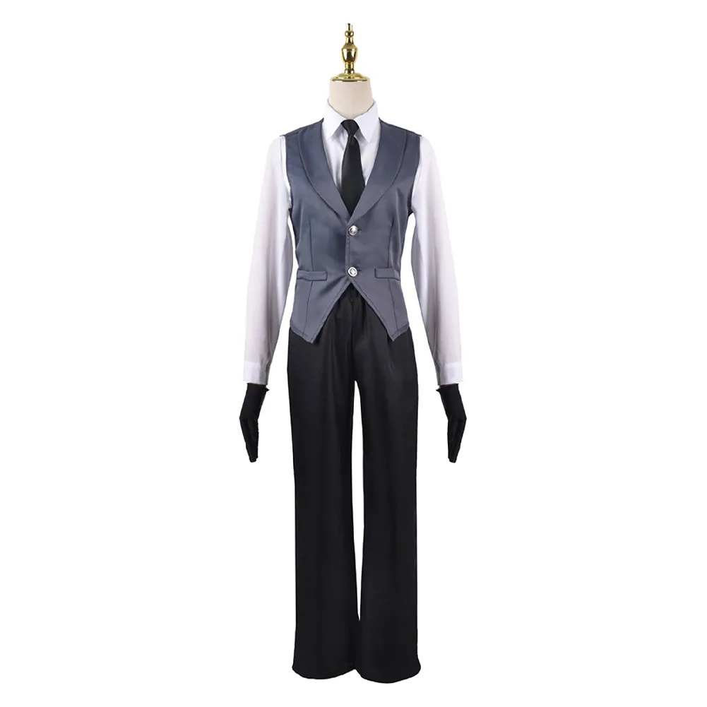 Anime Black Butler Cosplay Sebas Costume Coat Shirt Vest Outfits Boys Men Adult Halloween Carnival Party Disguise Roleplay Suit