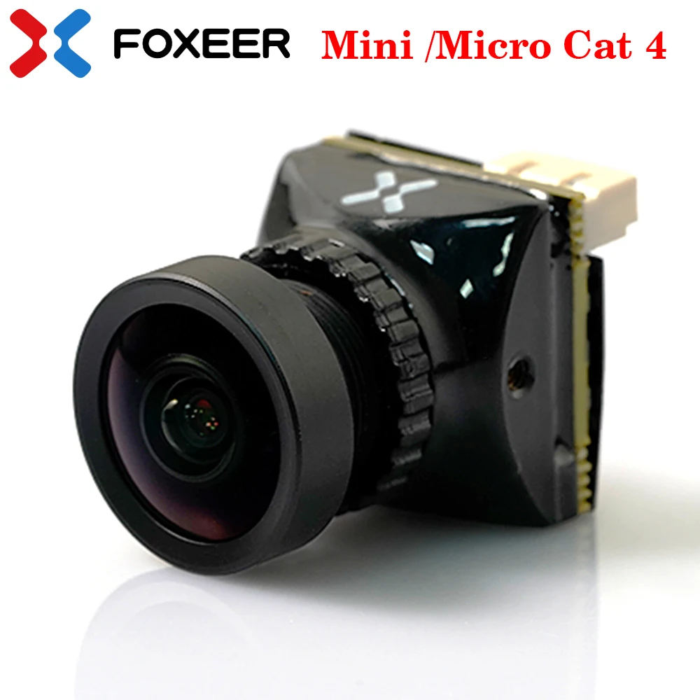 

Новая версия Foxeer Cat 4 Micro Mini StarLight FPV камера с низкой задержкой и низким уровнем шума 1200TVL FPV ночная камера 2,1 мм PAL/NTSC