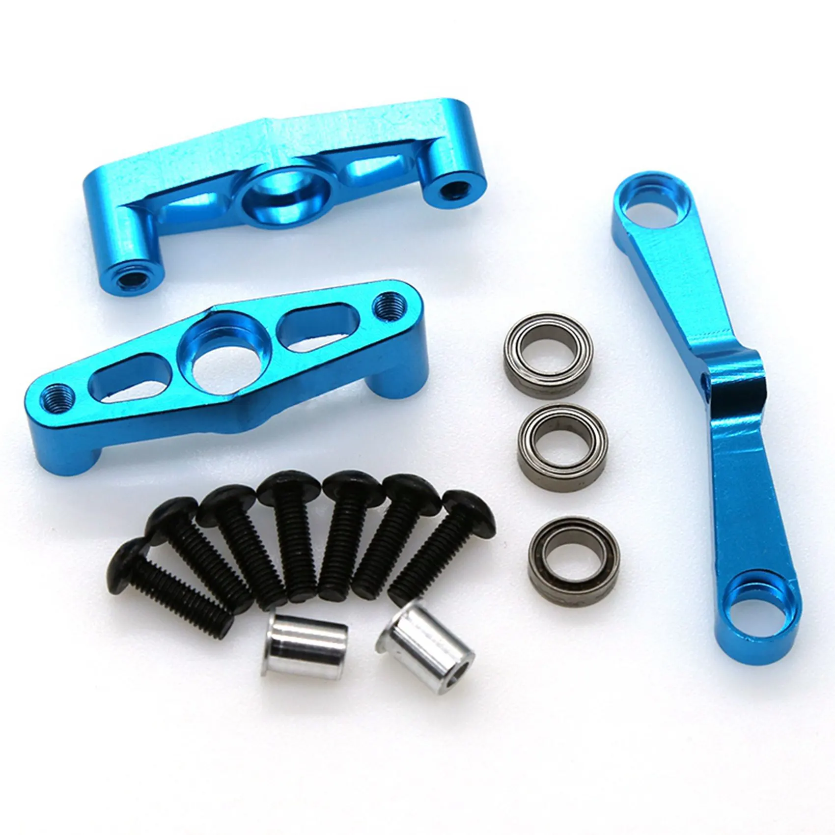 B78B-10X Metal Steering Assembly With Bearing For Tamiya TT02 TT-02 1/10 RC Car Upgrade Parts