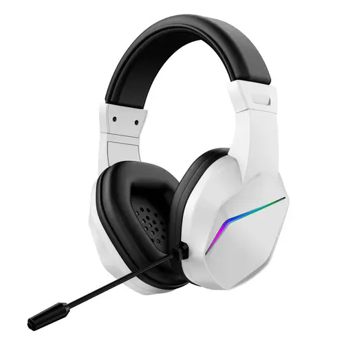 Imagen 2 del producto Auriculares inalámbricos para juegos para Ps5, PC, micrófono dinámico RGB con cancelación de ruido, efectos de sonido HIFI, auriculares para juegos