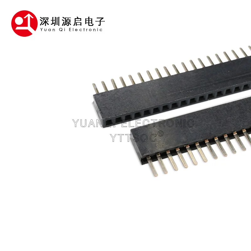 10PCS 2/3/4/5/6/7/8/9/10/12/15/20/40/50 PIN Single Row Straight FEMALE PIN HEADER 1.27MM PITCH Strip Connector Socket 1X/6/8/10p