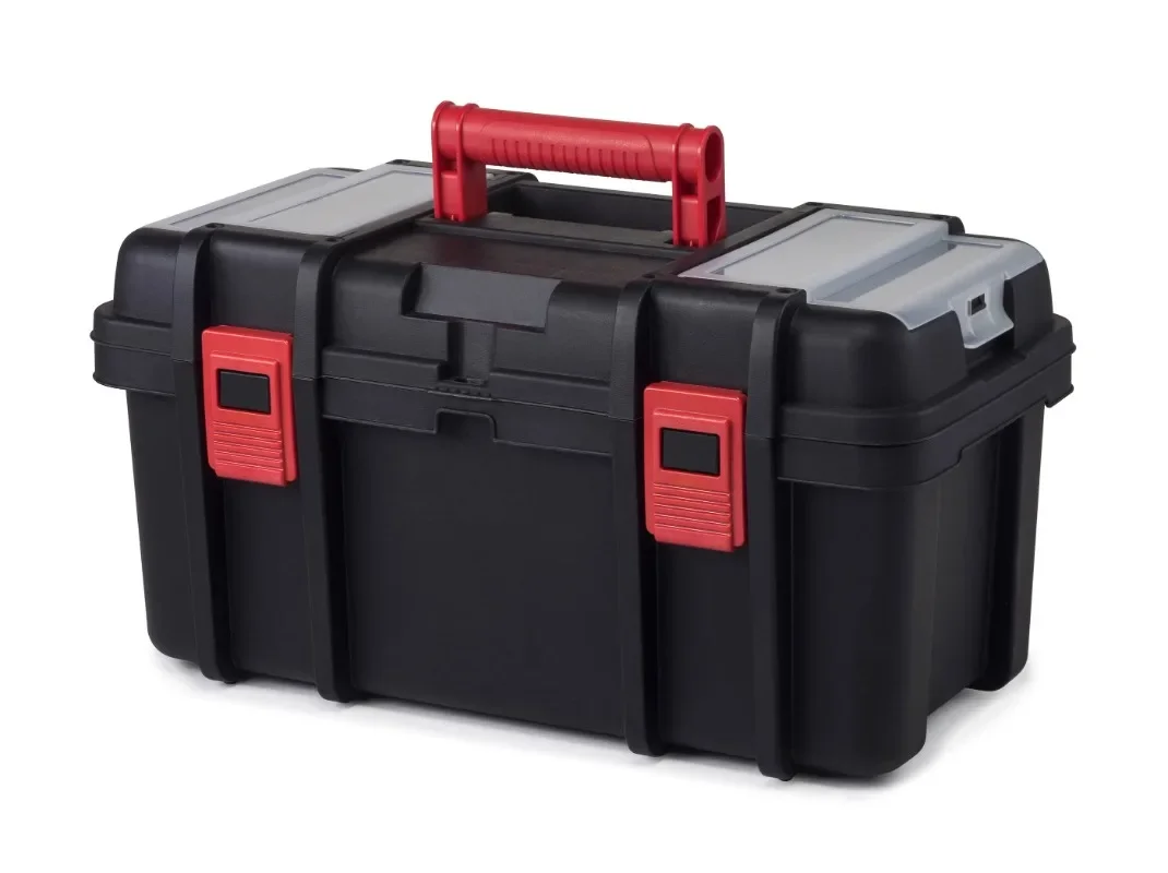 

Hot Sale.19-inch Toolbox,Plastic Tool and Hardware Storage, Black,Free shippment