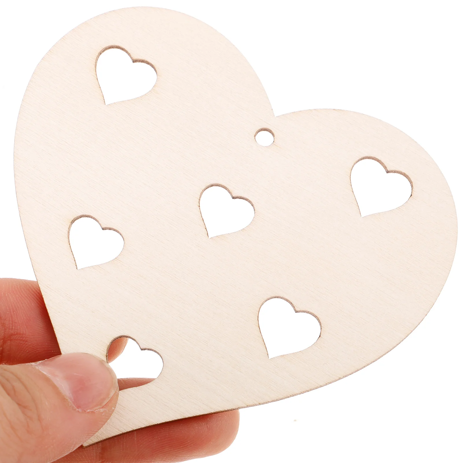 

1 set Smooth DIY Crafts Unfinished Wooden Heart Slices Unfinished Wood Heart Slices Wood Valentine Wooden Pieces Decor Ornaments
