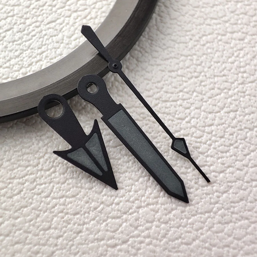 NH35 มือสีเขียวส่องสว่างสีดําน้ํามันสามเหลี่ยมมือนาฬิกาอุปกรณ์เสริม A149 สําหรับ NH34 NH36 NH38 NH70 4R 7S การเคลื่อนไหว