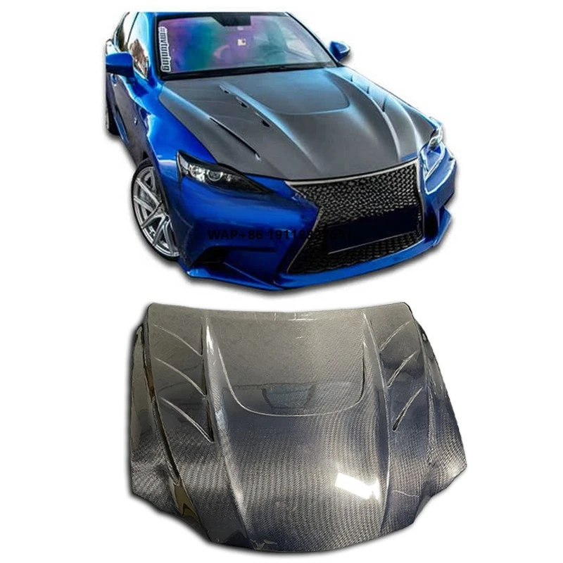 

Carbon Fiber Hood for 2013 and 2019 IS200 IS250 IS300 Carbon Fiber Hood Hood Body Kit