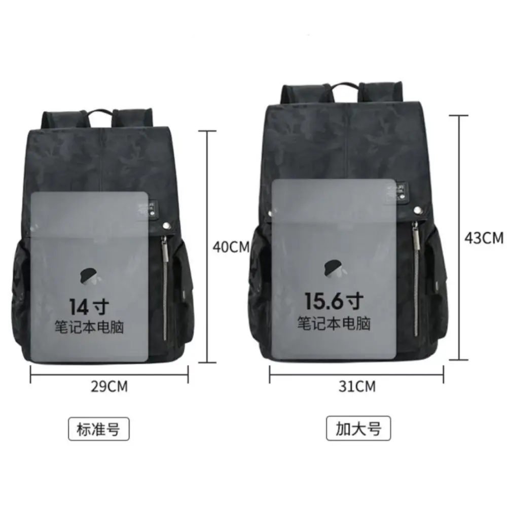 Cross border backpack for men, casual commuting backpack, computer bag, British style large capacity travel bag, waterproof back