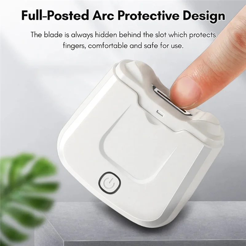 Dispositivo de manicure cortador de unhas elétrico elegante para adultos, polidor de unhas, cortador de unhas automático anti-pitada para bebês e crianças, durável