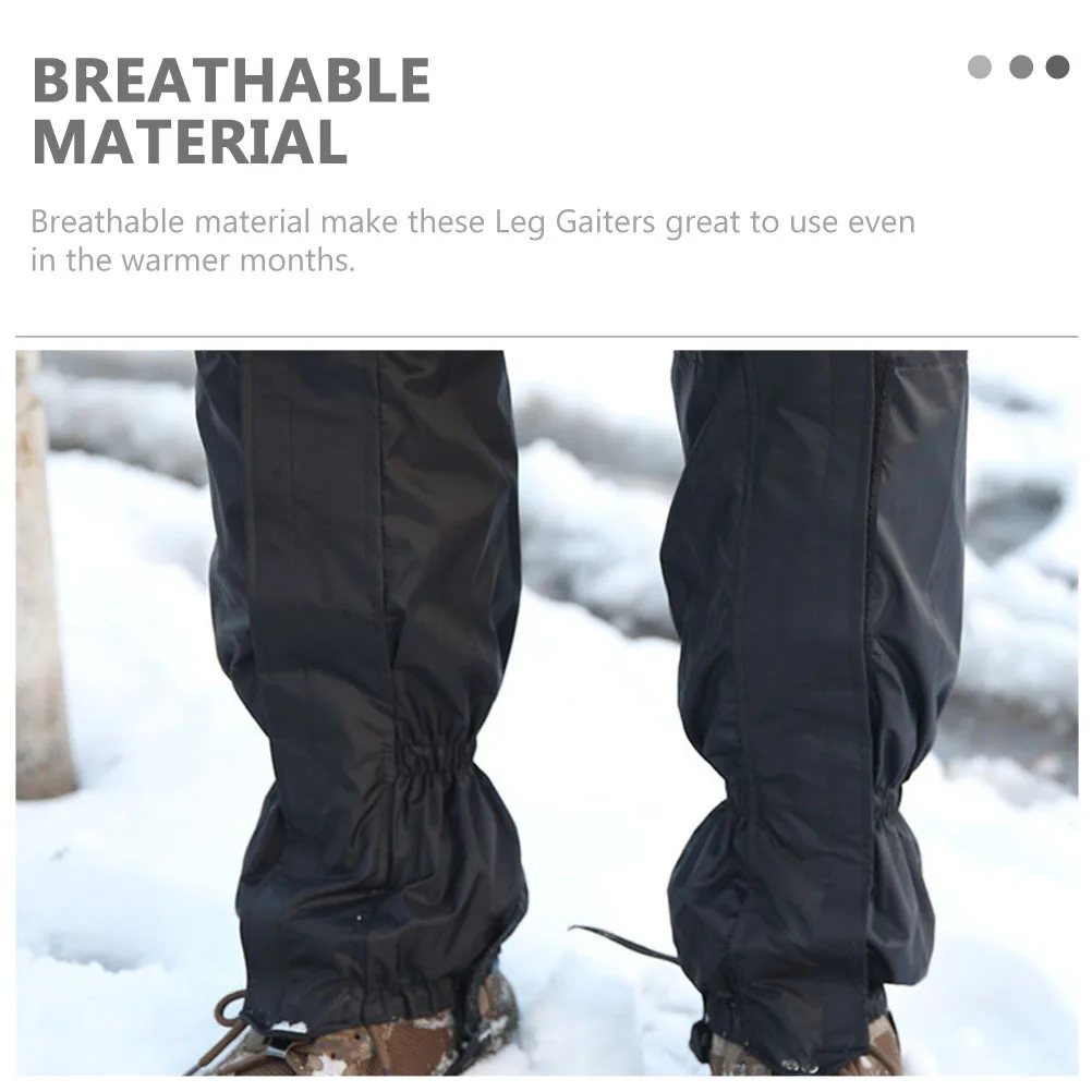 

1 Pair Thicken Lightweight Waterproof Leg Gaiters Hiking Mountaineering Snow Outdoor Activities Windproof Anti-Tear Protection