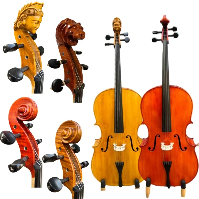 Copy 1724 Yo-Yo Ma Cello 4/4,Professional sound, Wider body cello, Carved neck