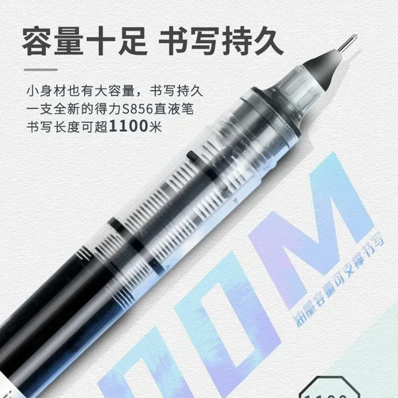 5/10 Pcs/Set Liquid Ink Rollerball Pen 0.5mm Quick Drying Black Blue Red Ink Gel Pens Student Exam Writing Office Signature Pens image 4