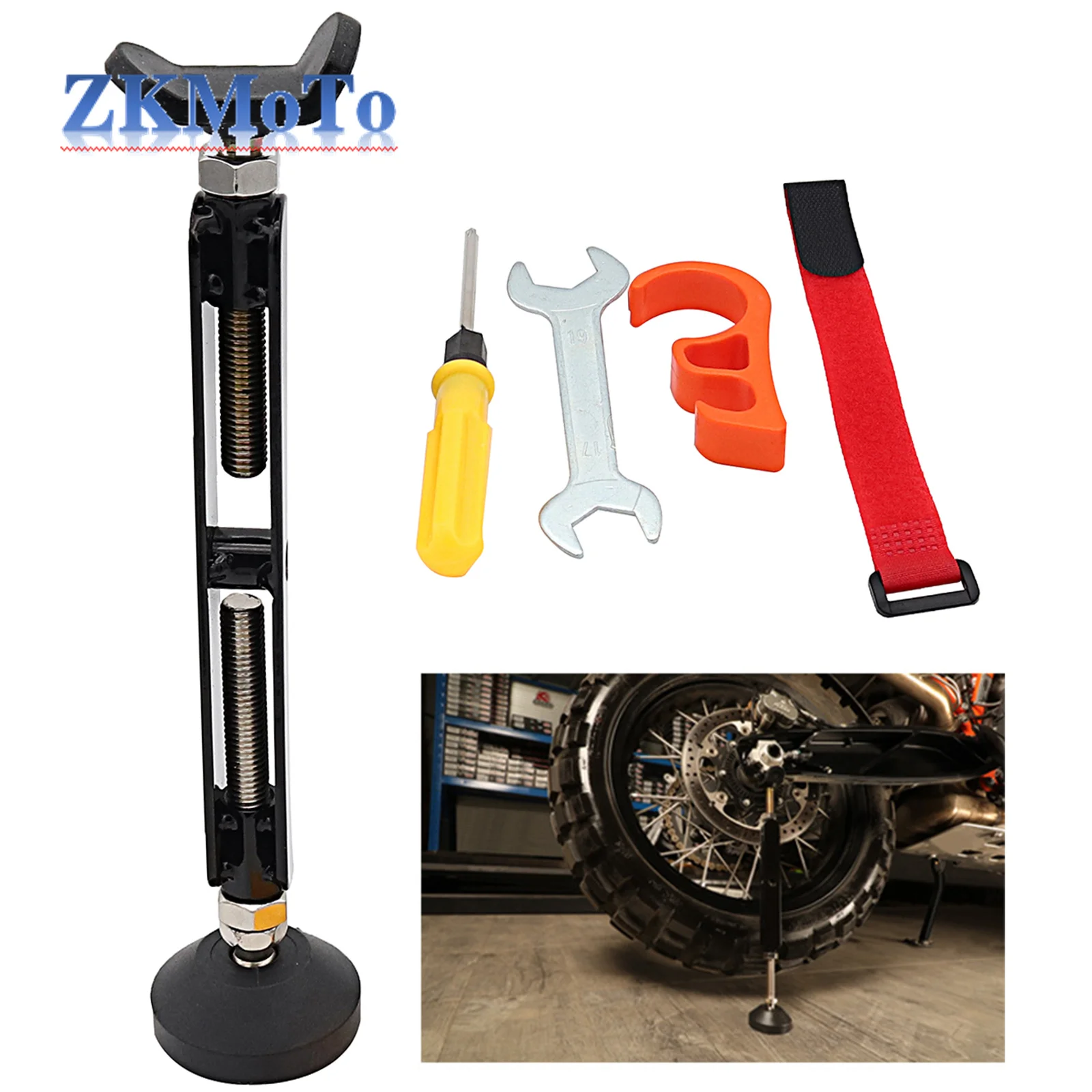 Motosiklet taşınabilir asansör standı Trail standı arka tekerlek acil yan standı Honda Yamaha Kawasaki KTM Suzuki vb için Kickstand