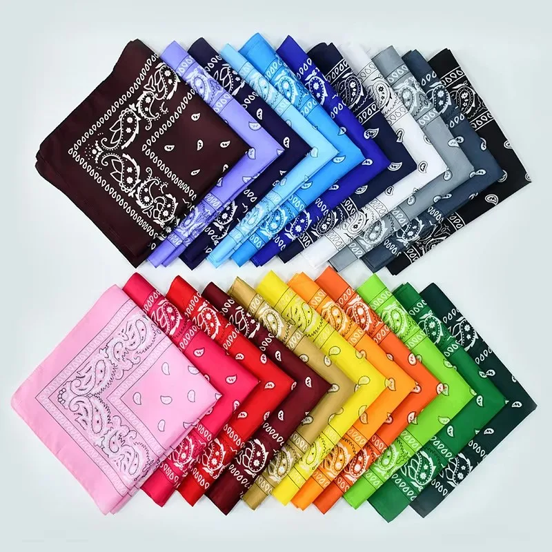 1/8/10Pcs Bohemian Print Bandana Paisley Pattern Headbands Hiphop kerchief Outdoor Unisex Headband Wrist Wraps Face Mask