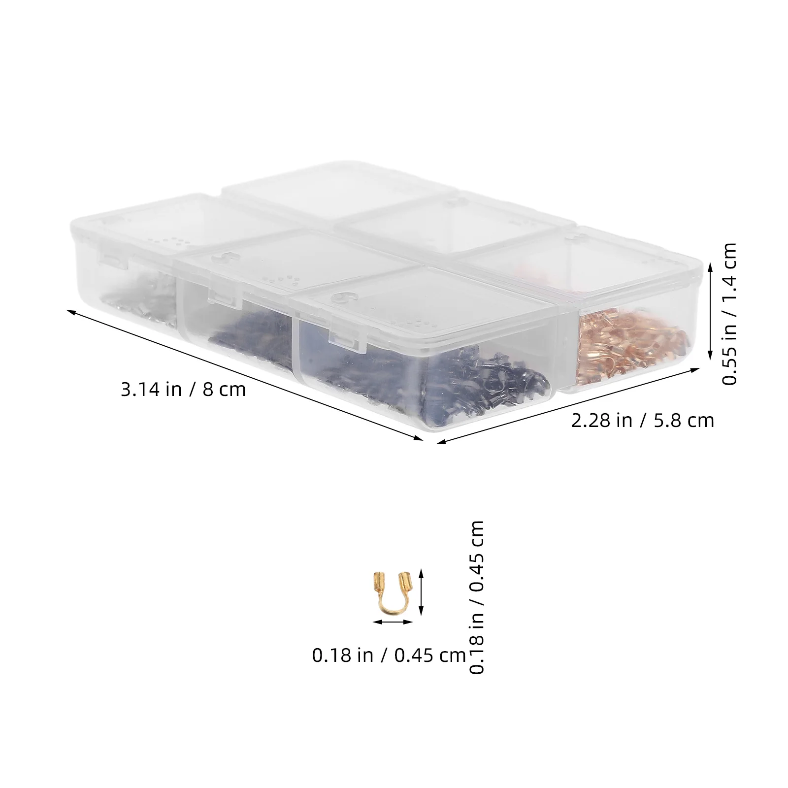 600 قطعة سلك المجوهرات الحرس U شكل النحاس الموضوع حماة ل قلادة سوار صنع الحرفية النحاس Diy بها بنفسك مستلزمات صناعة المجوهرات