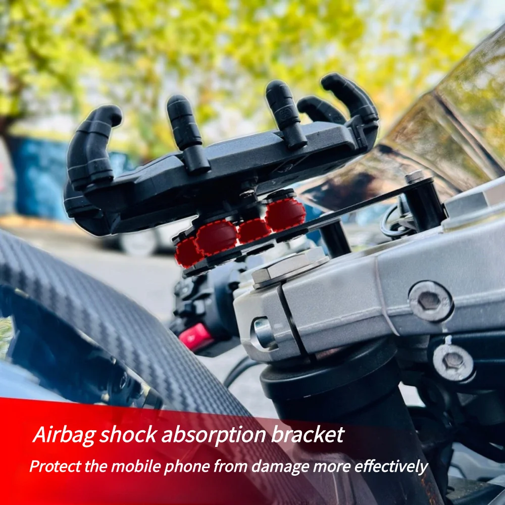 

Spring Breeze 450SR/S Motorcycle Five Crabs Shock Absorbing Mobile Phone Bracket Rotatable Navigation Anti-shake