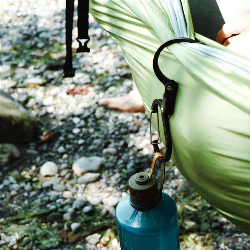 جديد 1/2 قطعة سبائك الألومنيوم متعددة الوظائف D-نوع فائدة السنانير للتدوير سريعة معلقة حلقة تسلق كليب للتخييم #4