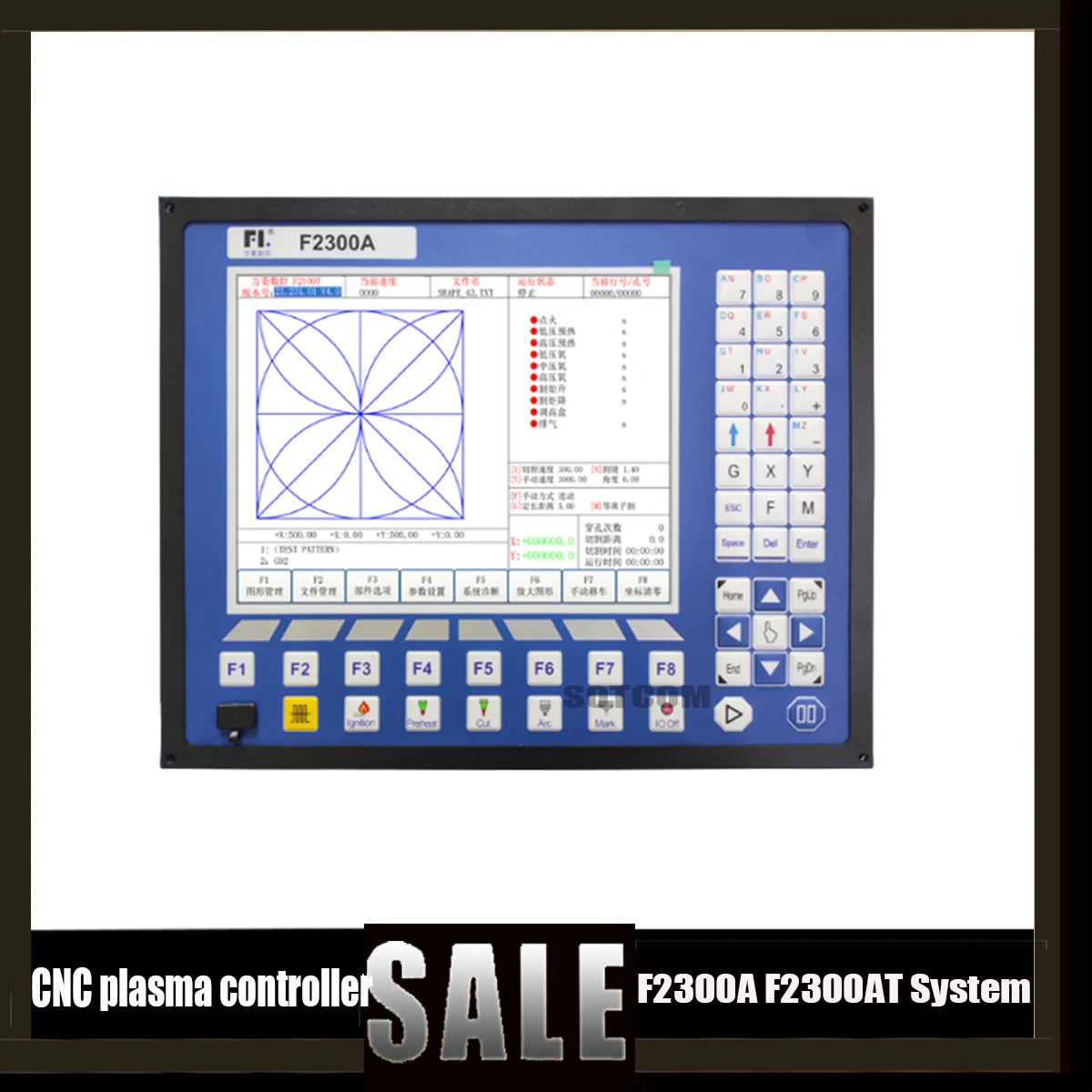 New Cnc Controller F2300a F2300at Plasma Cutting Machine Flame Cutting Machine System Gantry Cutting Machine Controller