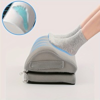 Foot Rest for Under Desk At Work-Versatile Foot Stool Washable Cover Comfortable Footrest Adjustable Heights for Car Home Office