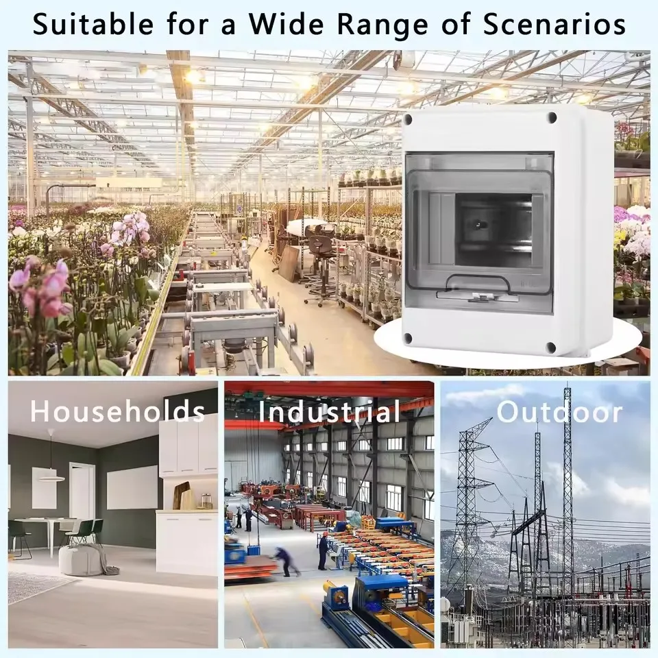 HT IP65 18 way Distribution Box Waterproof MCB Box Panel Installation Distribution Box Waterproof Junction Box