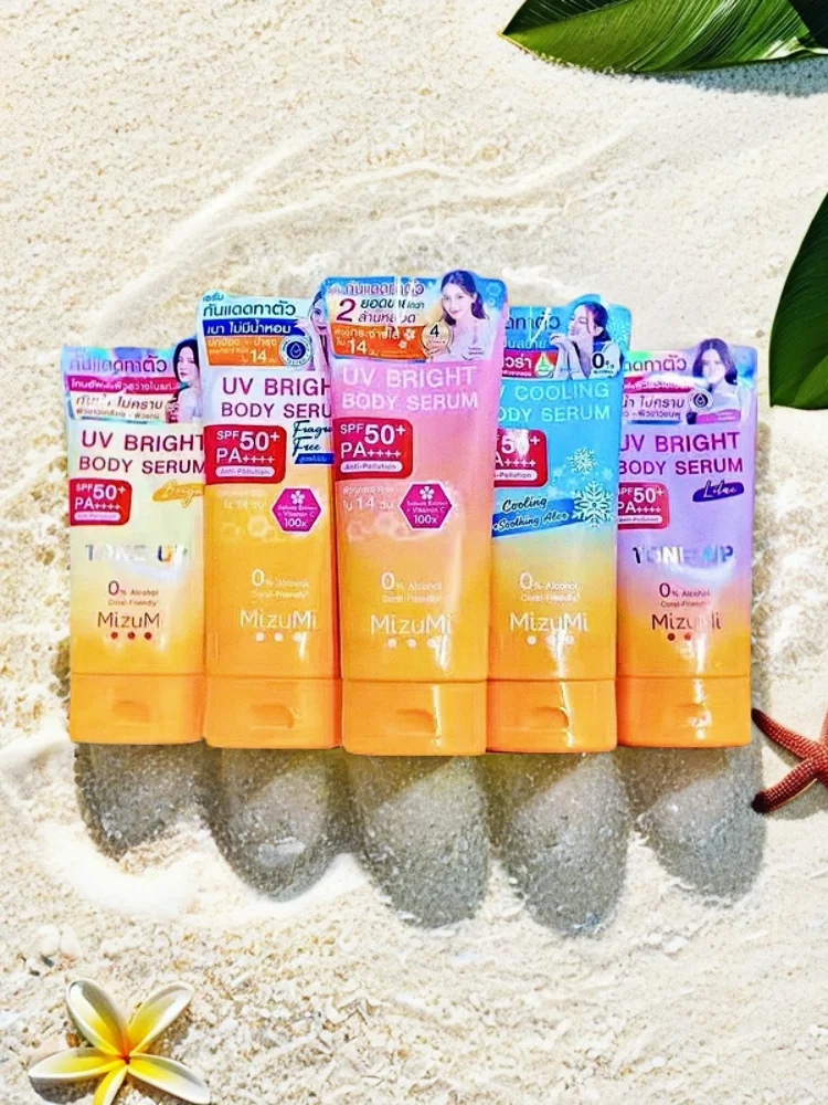 MizuMi Body Tone-Up UV Cream, Lightweight SPF for Dull Skin, Hydrating & Alcohol-Free, Thailand