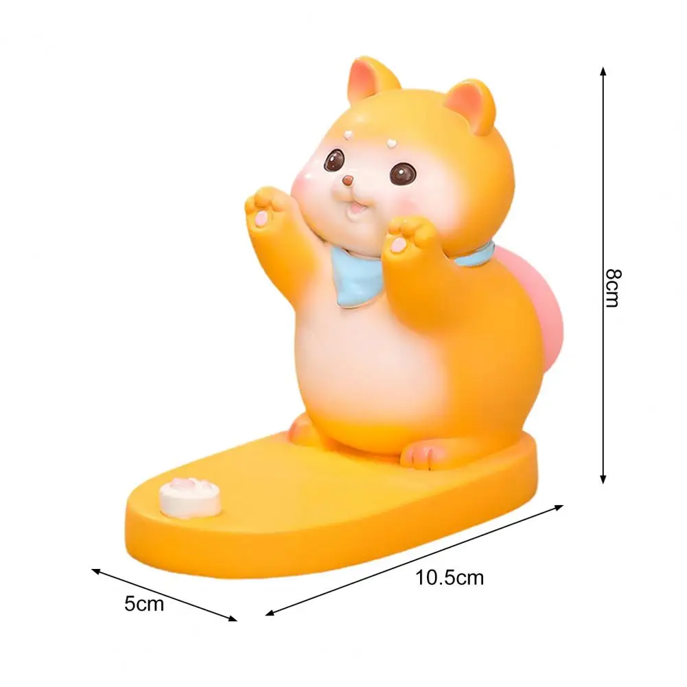 Очаровательный держатель для телефона, мультяшный держатель для сотового телефона, скульптуры для настольного декора, свинья, собака, кролик, панда, резиновые фигурки для мобильного телефона