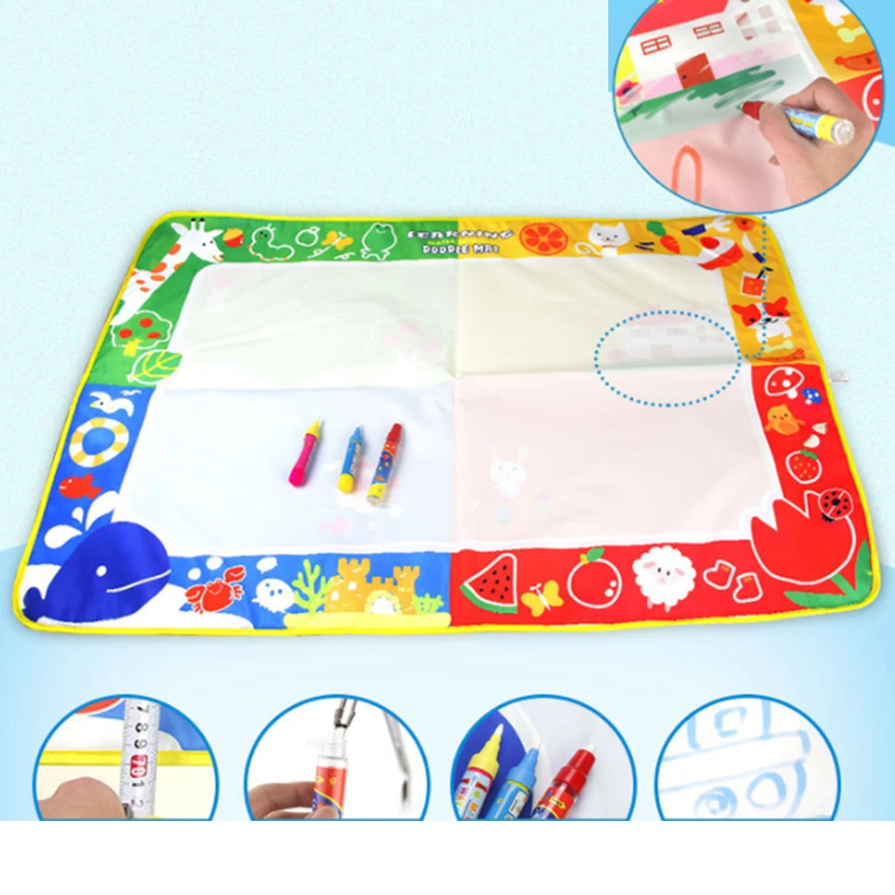 

Writing Blanket Magical Water Graffiti Canvas Educational for Infants Painting Mat