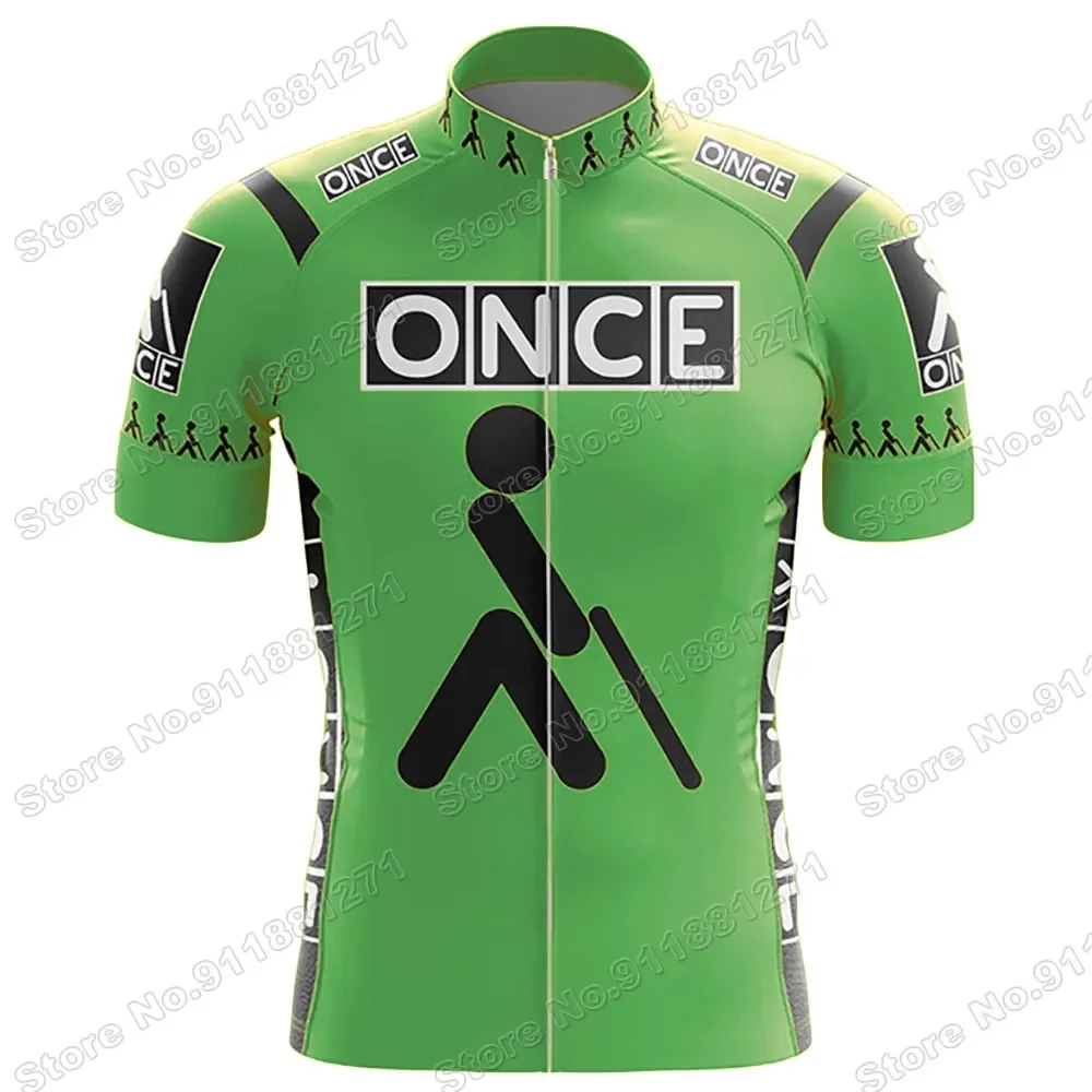 2024 Retro Once Team Cycling Jersey Set Mens Summer Bicycle Clothing Road Bike Shirts Suit Bicycle Bib Shorts MTB Ropa Maillot
