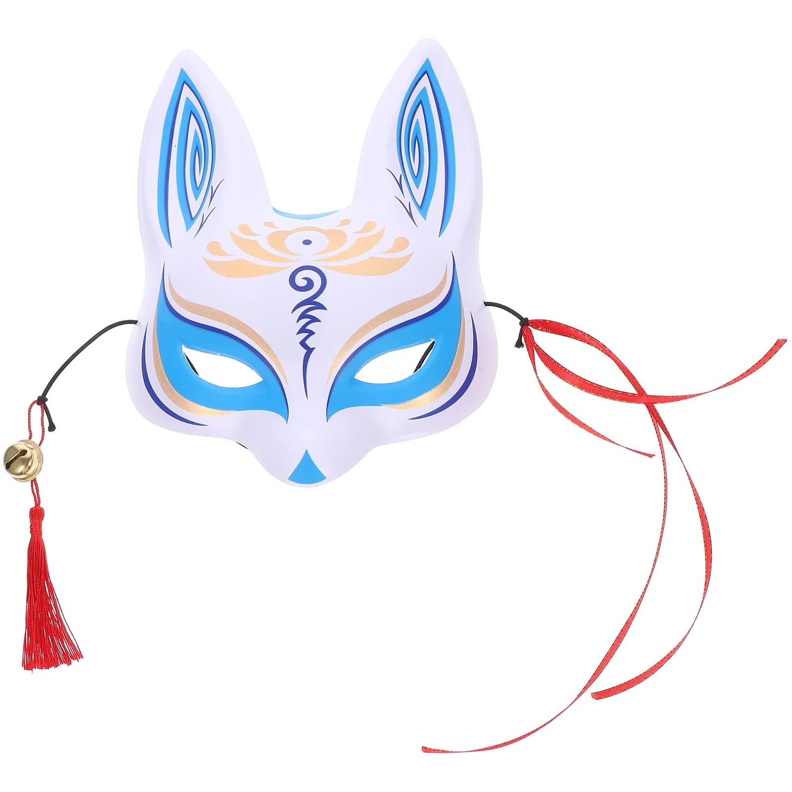 

Japanese Kitsunes Fox Mask and Masquerade Bunny Rabbit Kabukis Mask: Hand Painted Animal Cat Masks for Ball Parties,