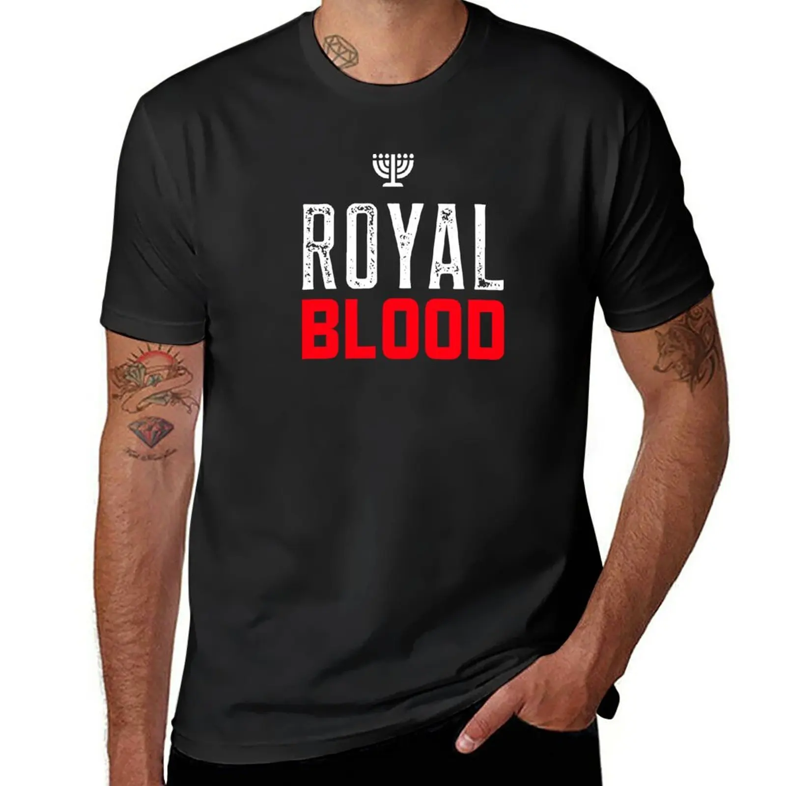 New Royal Blood, HebrewPrint, HebrewPrints, Hebrew Print, Hebrew Prints, T-Shirt Aesthetic clothing funny t shirts for men