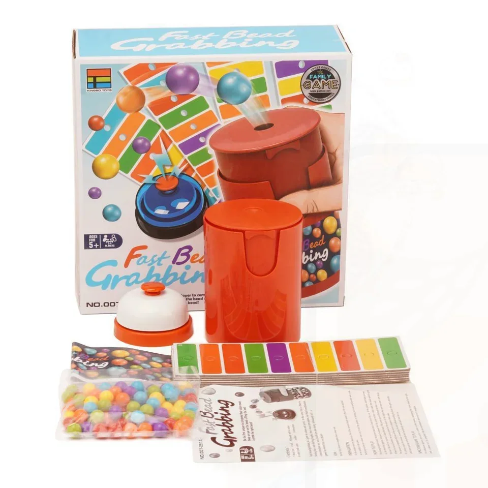 Gioco da tavolo Fast Bead Grabbing per due giocatori con campanelli emozionanti Giochi di strategia divertenti per l'interazione dei bambini e degli adulti