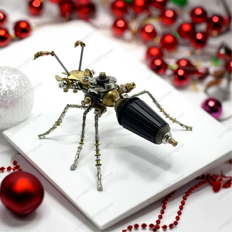 Steampunk Mechanical Ant Handmade Craft Desktop Ornament Gift