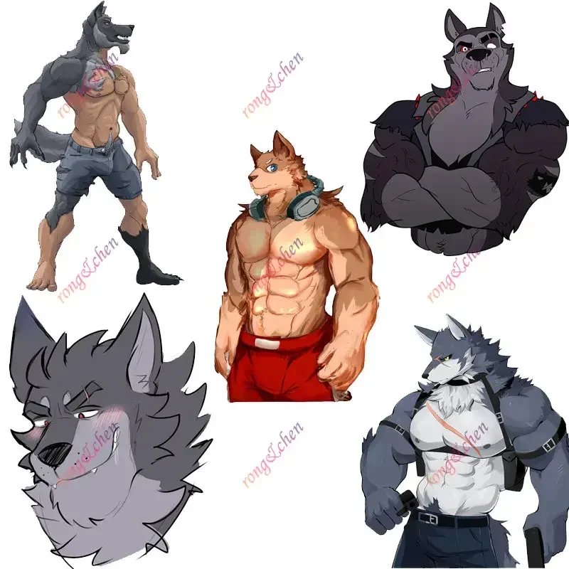 

Funny Car Sticker Fashion Wolf for Car Motorcycle Racing Helmet Laptop Trunk Body Car Window Surfboard Waterproof PVC Decals