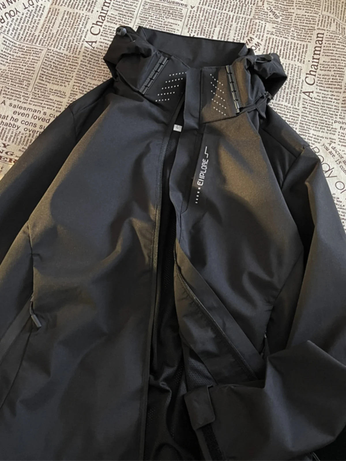 

Винтажная американская куртка-трансформер для мужчин, весенне-осенняя, функциональная рабочая одежда для пар, ветрозащитная, на молнии, свободного кроя