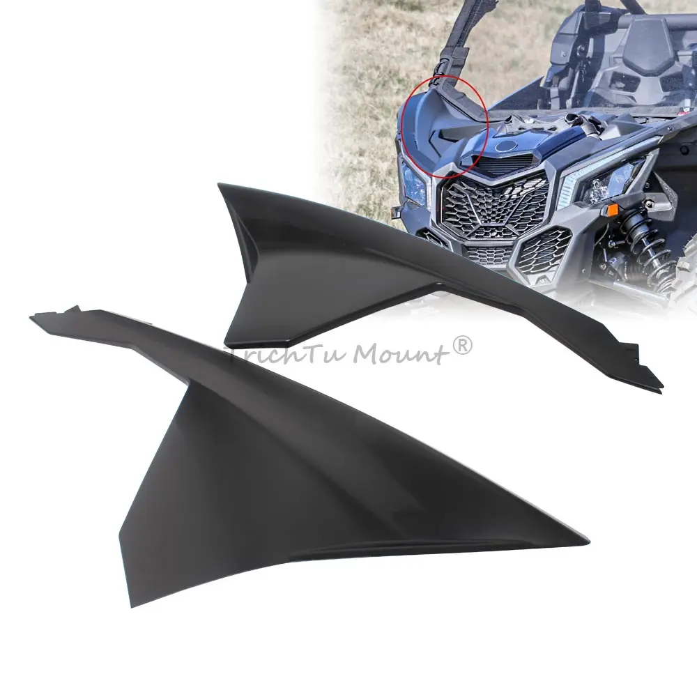 UTV ATV Front Fender Plate Decorative Cover For Can-Am Maverick X3 Max Turbo R RR DS RS XRS XDS XMR XRC 2017-2023 Accessory ABS