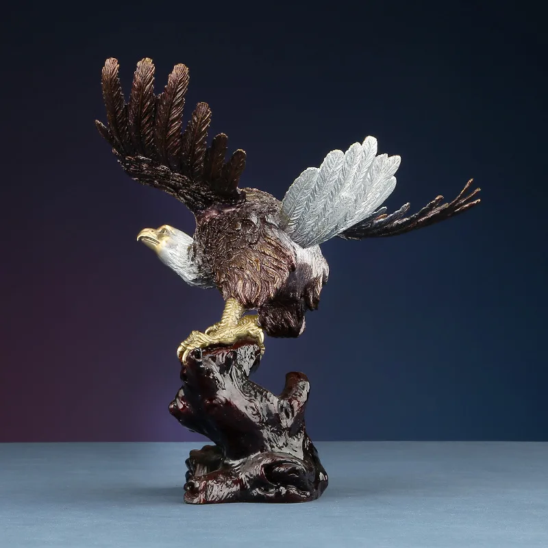 Brass Eagle Ornament Office Living Room Home Crafts