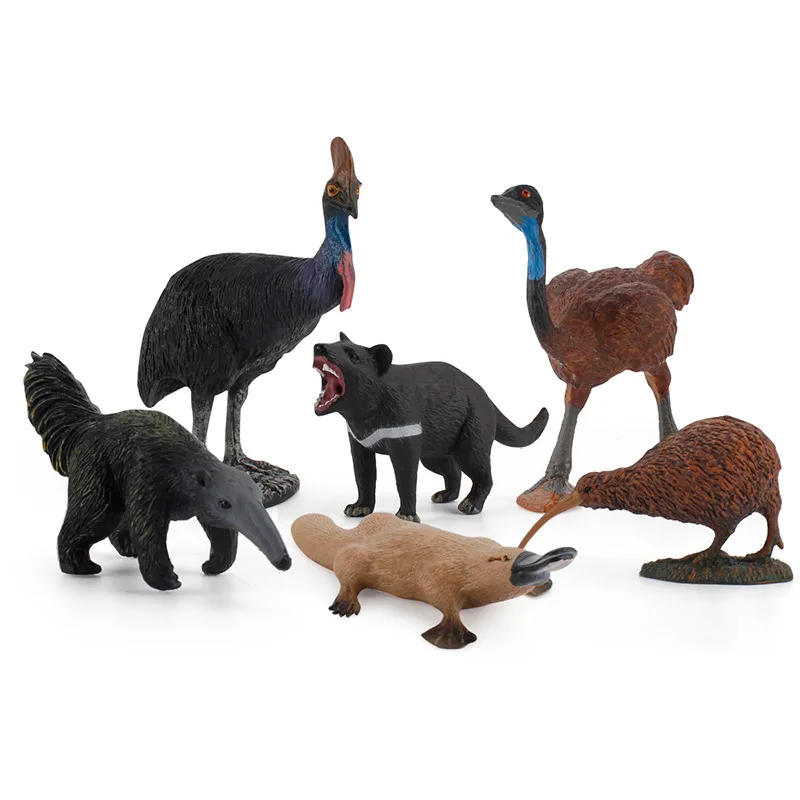 Simulation Wild Animal Anteaters Educational Children's Cognitive Model Micro Ornaments Plastic Decoration Baby Toy Gift A0415