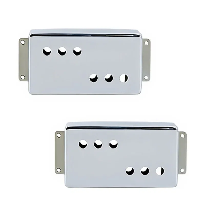 Set of 2 Humbucker Guitar Pickup Cover Baseplate 50/52mm Pole Spacing Pickup Covers for LP Electric Guitar Replacement