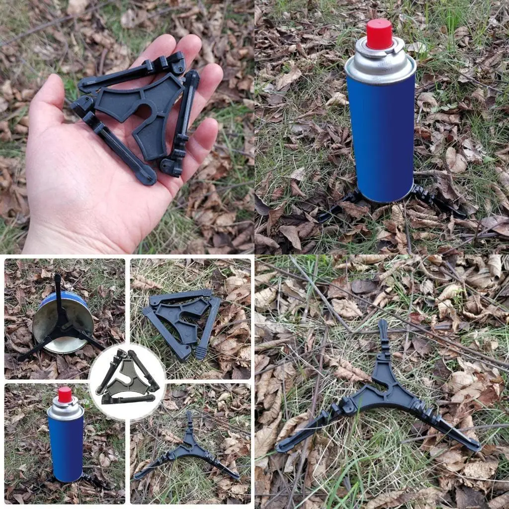 

Y1UC Gas Canister Stand Folding Gas Tanks Bracket Gas Bottle Tripods Cartridge Holder