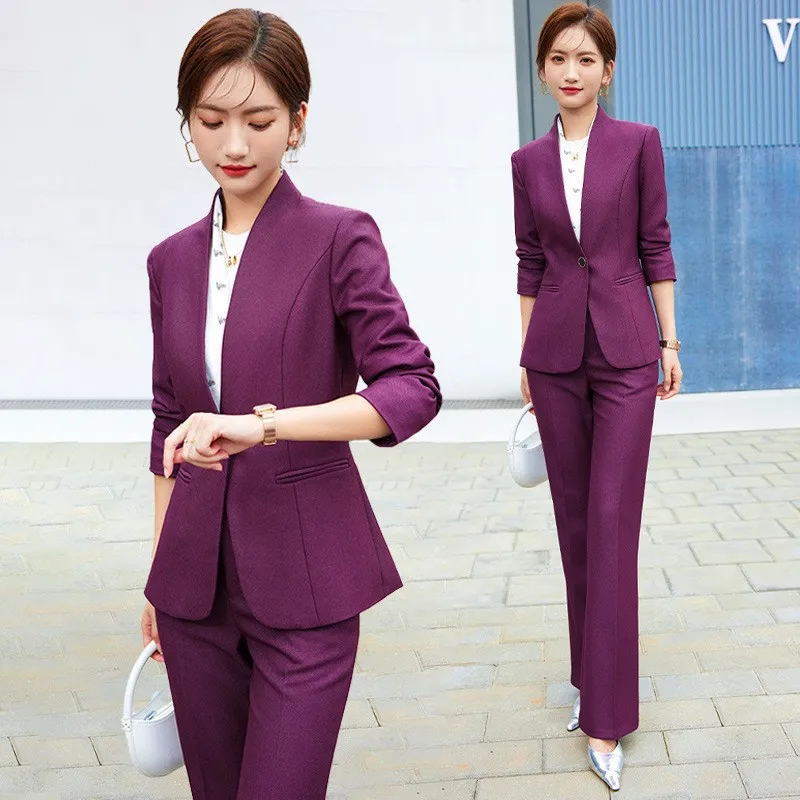 Suit Women's 2023 Spring and Autumn Leisure High-Grade Business Wear Overalls Temperament Goddess Style Small Business Suit Coat