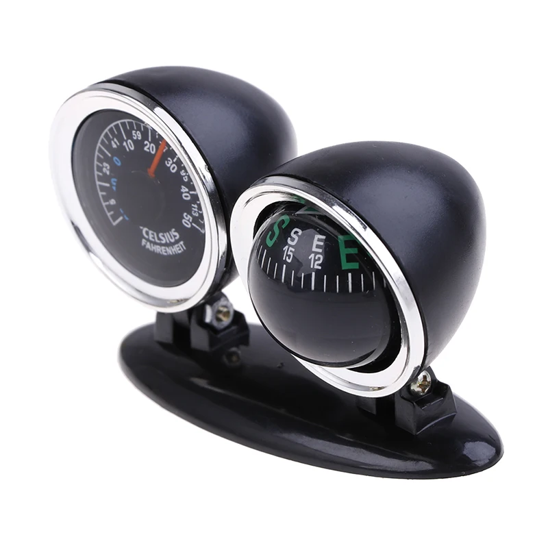 Image of Richtungsführung Ball Autozubehör 2-in-1 Auto Armaturenbrett Ball Kompass Thermometer Ornament