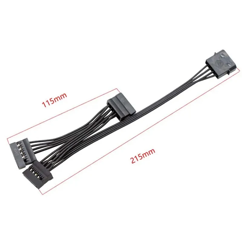 1 to 1/2/3/4/5/6 IDE 4Pin SATA 15Pin Hard Drive Power Supply Splitter Cable Cord for PC To Hard Disk SATA Adapter Cable