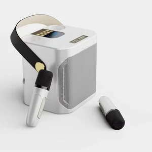 High power karaoke bluetooth speaker with double microphone, boombox, portable, 360 stereo surround, waterproof, wireless subwoofer 9 Main Sales Caixa Amplified - №6