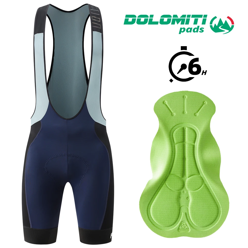 RION Fietsen Bib Shorts Mannen Mountainbike MTB Gewatteerde Panty Fietskleding Pro Mannelijke Slabbetjes Dolomiti 8H Lange afstand Wegrijden