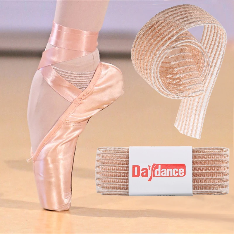 Bandas Elásticas para Ballet Shoes, Força Invisível, Faixa Elástica, Bandagem de Renda, Uma Faixa de 35cm, Acessórios, Pointe Shoes